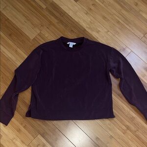 Athleta Long Sleeve Tee - Dark Purple